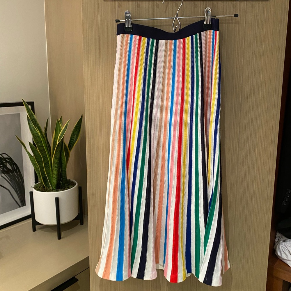 J. Crew knit rainbow midi skirt